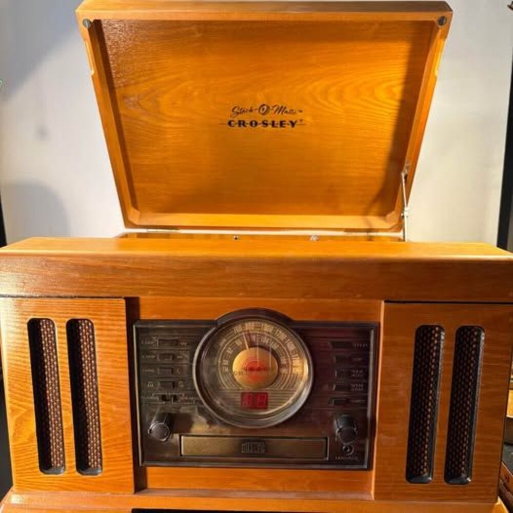 Crosley CR72 Mission Stack-O-Matic Entertainment Center